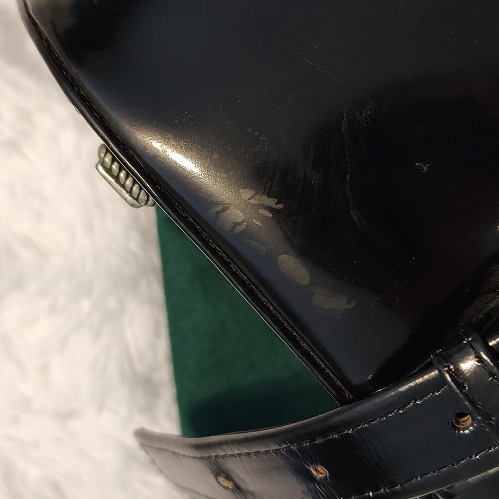 Vintage 1993 Vicenza Patten Leather Sling Bag - Picture 8 of 9